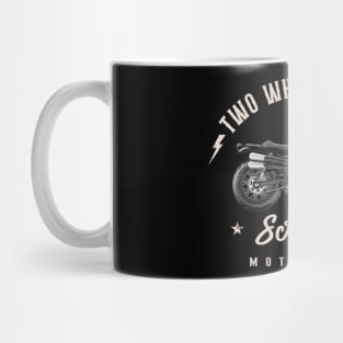 Two Wheels Forever Scrambler Mug